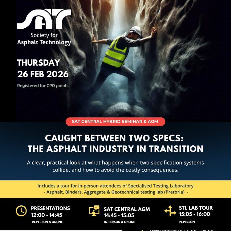 In-Person - Caught Between Two Specs: The Asphalt Industry in Transition Seminar & SAT Central AGM